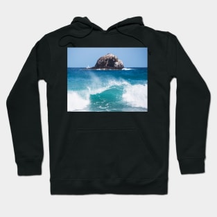 Big Wave Rock off of Pigeon Island Saint Lucia Hoodie